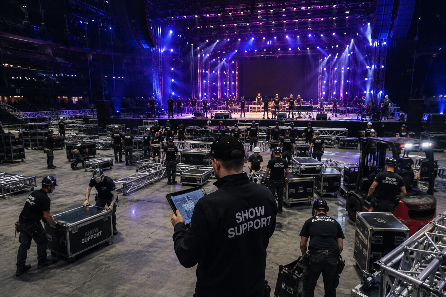Команда Show Support на площадке